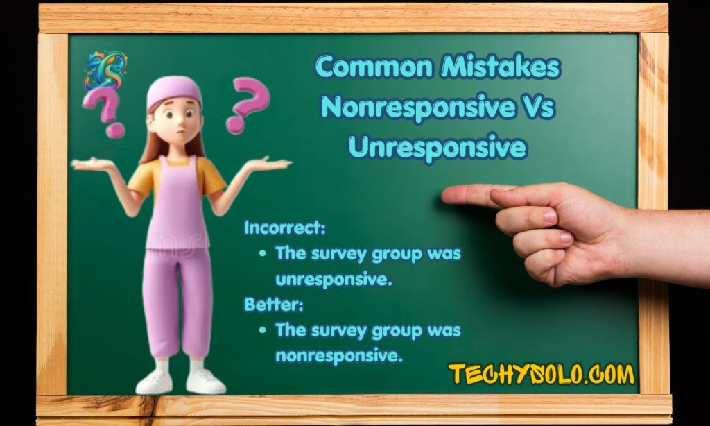 Common Mistakes Nonresponsive Vs Unresponsive