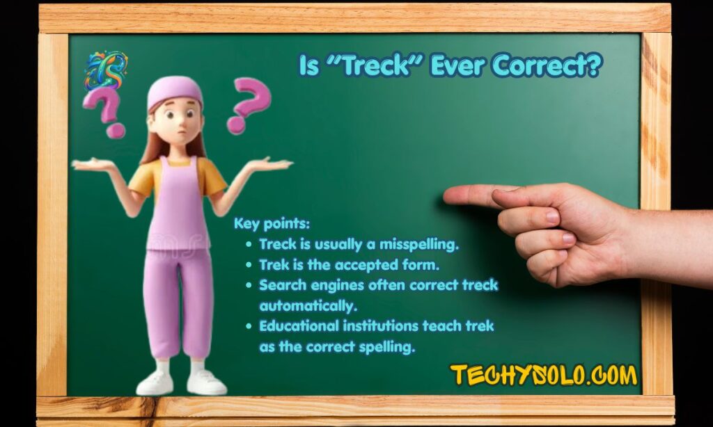Is “Treck” Ever Correct?