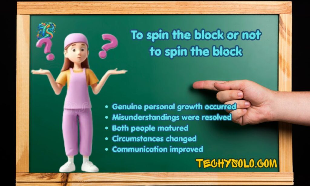 To spin the block or not to spin the block