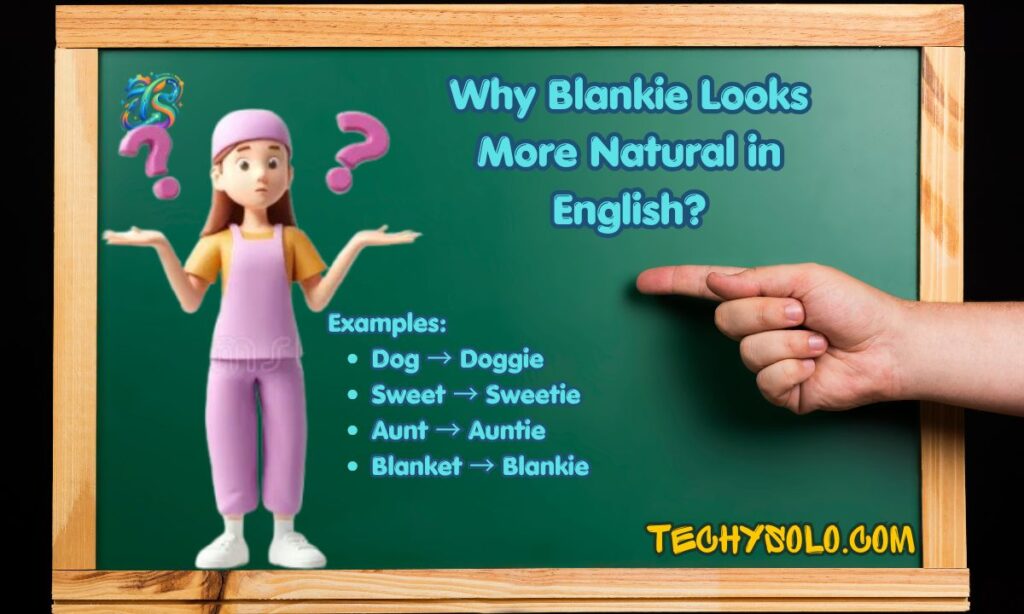 Why Blankie Looks More Natural in English